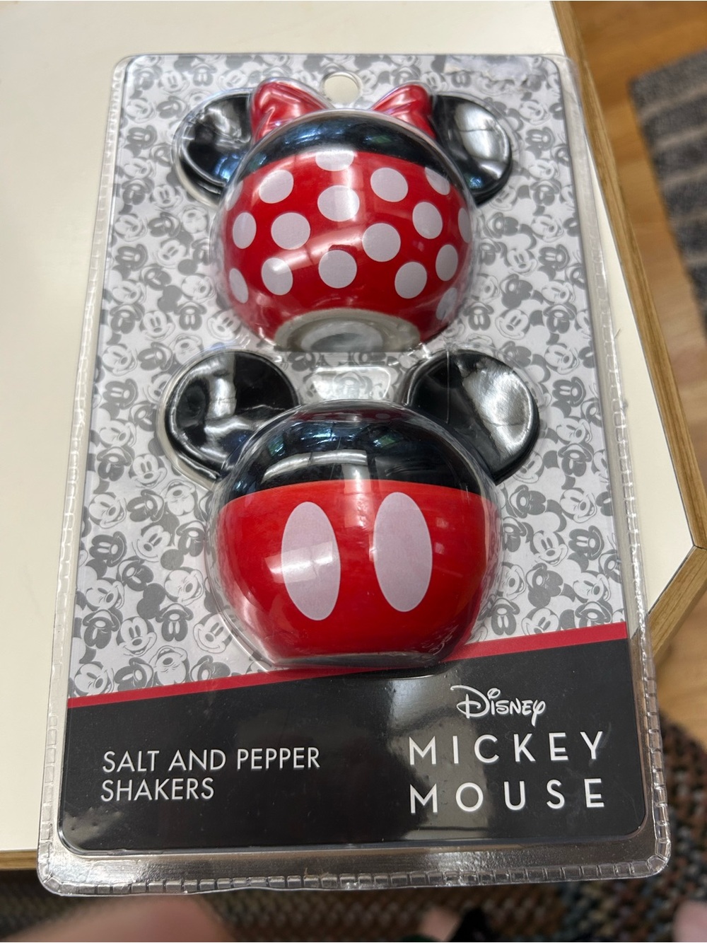 Disney Mickey Mouse Red, Black & White Salt and Pepper Shakers